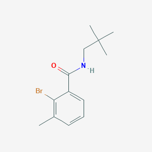 molecular formula C13H18BrNO B8646104 2-Bromo-3-methyl-N-neopentylbenzamide 