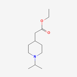 molecular formula C12H23NO2 B8646106 Ethyl (1-isopropylpiperidin-4-yl)acetate 