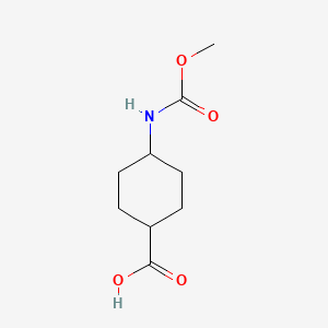 molecular formula C9H15NO4 B8646135 4-Methoxycarbonylamino-cyclohexanecarboxylic acid 