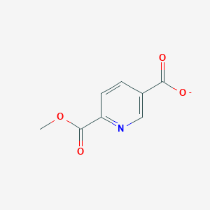 molecular formula C8H6NO4- B8646163 2,5-Pyridinedicarboxylic acid, 2-methyl ester 