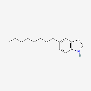 molecular formula C16H25N B8646173 5-Octylindoline 