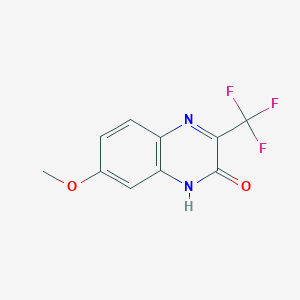 molecular formula C10H7F3N2O2 B8646205 7-methoxy-3-(trifluoromethyl)quinoxalin-2(1H)-one 