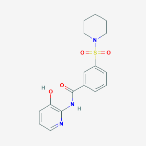 N-(3-hydroxypyridin-2-yl)-3-(piperidin-1-ylsulfonyl)benzamide