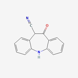 10-Oxo-2-azatricyclo[9.4.0.0,3,8]pentadeca-1(15),3,5,7,11,13-hexaene-9-carbonitrile