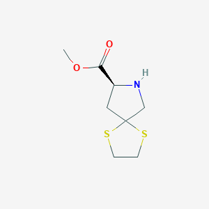 Methyl (8S)-1,4-dithia-7-azaspiro[4.4]nonane-8-carboxylate