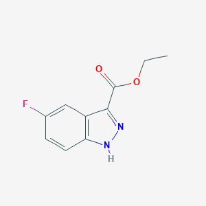 molecular formula C10H9FN2O2 B086463 5-氟-1H-吲唑-3-羧酸乙酯 CAS No. 1016-36-0