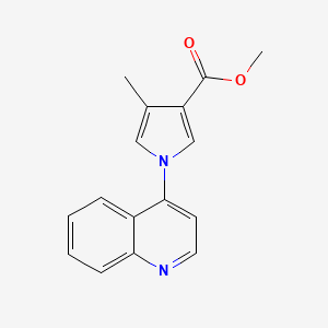 B8646329 Methyl 4-methyl-1-(quinolin-4-yl)-1H-pyrrole-3-carboxylate CAS No. 649727-19-5