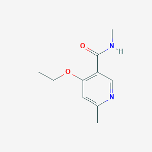 molecular formula C10H14N2O2 B8646335 4-Ethoxy-6,N-dimethylnicotinamide 