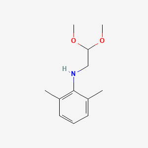 molecular formula C12H19NO2 B8646340 N-(2,2-Dimethoxyethyl)-2,6-dimethylaniline CAS No. 60710-53-4