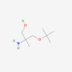 molecular formula C8H19NO2 B8646408 2-Amino-3-(tert-butoxy)-2-methylpropan-1-ol 