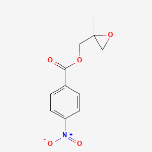molecular formula C11H11NO5 B8646464 2-Methyloxiran-2-ylmethyl 4-nitrobenzoate 