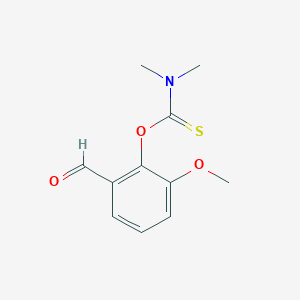 molecular formula C11H13NO3S B8646488 2-(N,N-dimethylthiocarbamoyloxy)-3-methoxybenzaldehyde CAS No. 88791-03-1