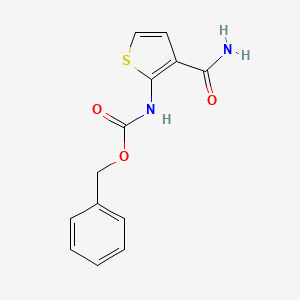 molecular formula C13H12N2O3S B8646500 Benzyl[3-(aminocarbonyl)-2-thienyl]carbamate 