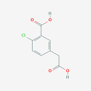 5-(Carboxymethyl)-2-chlorobenzoic acid