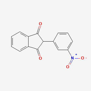 molecular formula C15H9NO4 B8646533 2-(3-Nitrophenyl)indan-1,3-dione CAS No. 6149-22-0