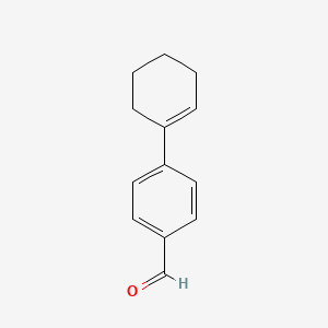 molecular formula C13H14O B8646585 4-(Cyclohex-1-EN-1-YL)benzaldehyde 