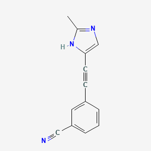 3-((2-methyl-1H-imidazol-4-yl)ethynyl)benzonitrile