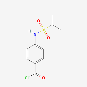 molecular formula C10H12ClNO3S B8646664 4-Isopropanesulfonamidobenzoylchloride CAS No. 90233-60-6