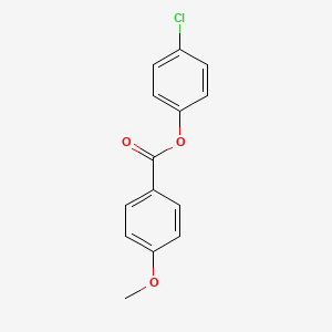 molecular formula C14H11ClO3 B8646672 p-Anisic acid, 4-chlorophenyl ester CAS No. 29558-84-7