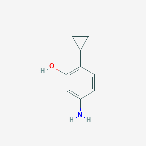 molecular formula C9H11NO B8646741 5-Amino-2-cyclopropylphenol CAS No. 1233531-35-5