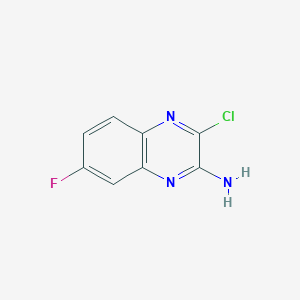 molecular formula C8H5ClFN3 B8646751 3-Chloro-7-fluoroquinoxalin-2-amine 
