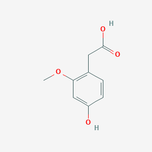 molecular formula C9H10O4 B8646773 2-(4-Hydroxy-2-methoxyphenyl)acetic acid 