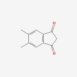 molecular formula C11H10O2 B8646776 5,6-Dimethyl-1H-indene-1,3(2H)-dione 