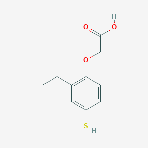 molecular formula C10H12O3S B8646788 (2-Ethyl-4-sulfanylphenoxy)acetic acid 