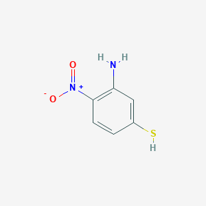 molecular formula C6H6N2O2S B8646814 3-Amino-4-nitrobenzenethiol CAS No. 54030-08-9