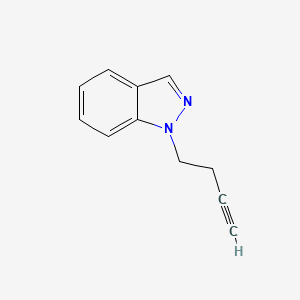 molecular formula C11H10N2 B8646891 1-(but-3-ynyl)-1H-indazole 