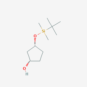 (1S,3R)-3-((tert-Butyldimethylsilyl)oxy)cyclopentan-1-ol