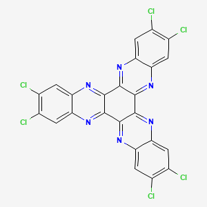 molecular formula C24H6Cl6N6 B8646935 2,3,8,9,14,15-Hexachlorodiquinoxalino[2,3-a:2',3'-c]phenazine 