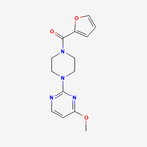 molecular formula C14H16N4O3 B8646949 2-[4-(2-Furylcarbonyl)-1-piperazinyl]-4-methoxypyrimidine 