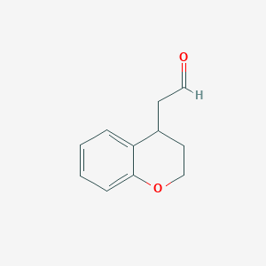 2-(3,4-dihydro-2H-1-benzopyran-4-yl)ethanal