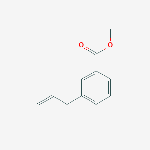 molecular formula C12H14O2 B8646984 3-Allyl-4-methyl-benzoic acid methyl ester CAS No. 1021535-52-3