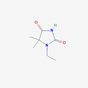 3-Ethyl-2,5-dioxo-4,4-dimethylimidazolidine
