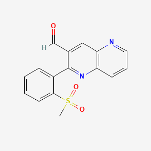 2-(2-(Methylsulfonyl)phenyl)-1,5-naphthyridine-3-carbaldehyde
