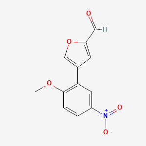 4-(2-Methoxy-5-nitrophenyl)furan-2-carbaldehyde
