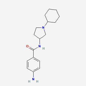 4-Amino-N-(1-cyclohexylpyrrolidin-3-yl)benzamide