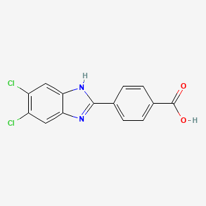 4-(5,6-dichloro-1H-benzimidazol-2-yl)benzoic acid