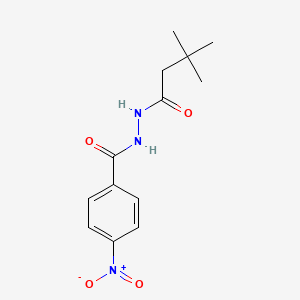 N'-(3,3-dimethylbutanoyl)-4-nitrobenzohydrazide