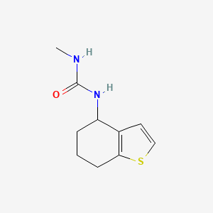 molecular formula C10H14N2OS B8647133 N-Methyl-N'-(4,5,6,7-tetrahydro-1-benzothiophen-4-yl)urea CAS No. 58093-87-1