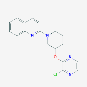 2-[3-(3-chloropyrazin-2-yl)oxypiperidin-1-yl]quinoline