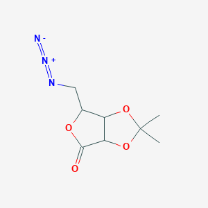 molecular formula C8H11N3O4 B8647195 6-(azidomethyl)-2,2-dimethyl-6,6a-dihydro-3aH-furo[3,4-d][1,3]dioxol-4-one 