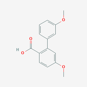 molecular formula C15H14O4 B8647215 3',5-Dimethoxy[1,1'-biphenyl]-2-carboxylic acid CAS No. 13234-75-8