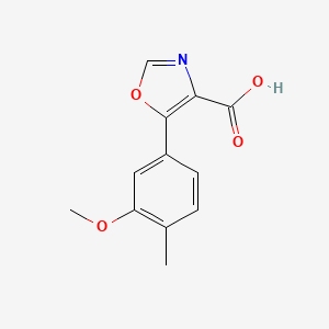 molecular formula C12H11NO4 B8647311 5-(3-Methoxy-4-methyl-phenyl)-oxazole-4-carboxylic acid 