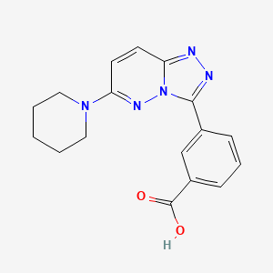 3-[6-(Piperidin-1-yl)[1,2,4]triazolo[4,3-b]pyridazin-3-yl]benzoic acid