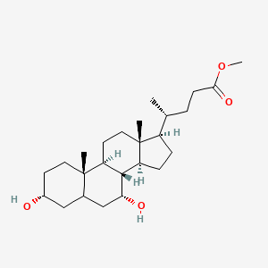 (R)-Methyl 4-((3R,5S,7R,8R,9S,10S,13R,14S,17R)-3,7-dihydroxy-10,13-dimethylhexadecahydro-1H-cyclopenta[a]phenanthren-17-yl)pentanoate