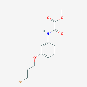 Methyl [3-(3-bromopropoxy)anilino](oxo)acetate