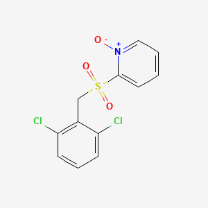 molecular formula C12H9Cl2NO3S B8647411 2-(2,6-Dichlorophenyl)methylsulfonyl pyridine 1-oxide CAS No. 60264-02-0